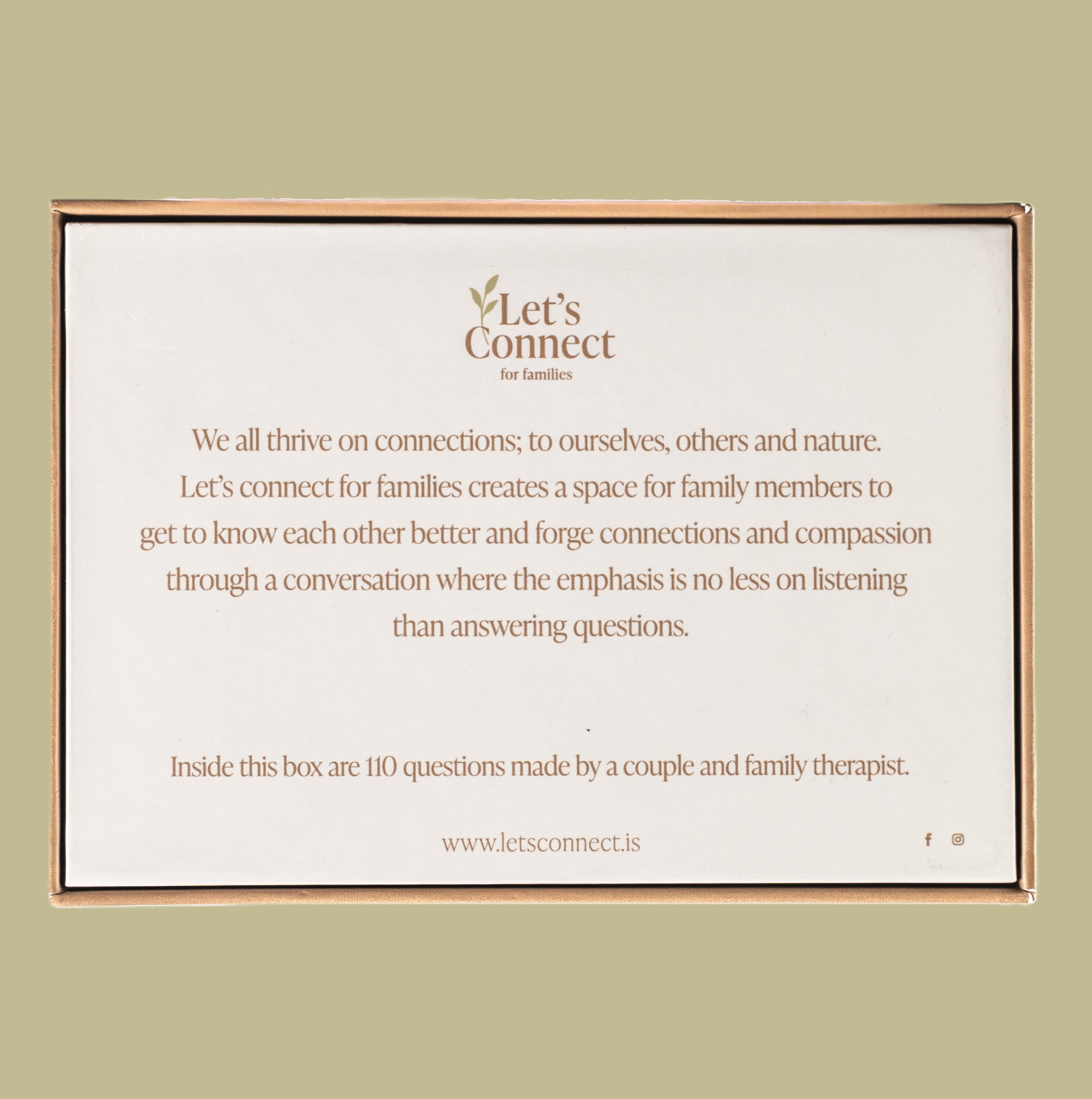 Let´s Connect for families